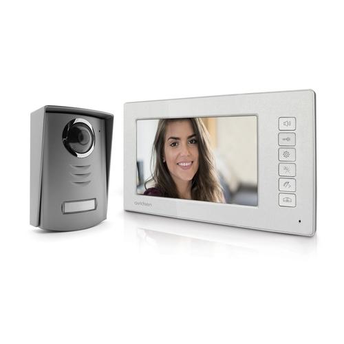 Interphone vidéo Avidsen 7 coloris argent 112212