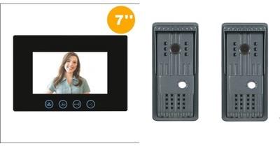 Interphone vidéo PILI avec 2 platines de rue