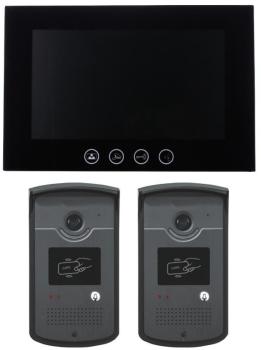 Interphone vidéo CARDS avec 2 platines de rue RFID
