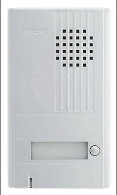 Platine saillie 1 bouton façade aluminium 22mm AIPHONE Platine saillie 1 bouton façade