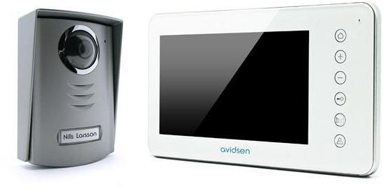 Interphone video couleur Blanc AVIDSEN Nora Coloris Interphone video couleur Blanc