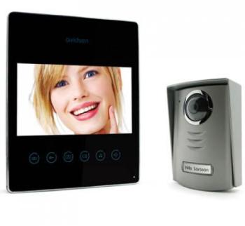 Interphone Vidéo ultra plat Luta Noir Avidsen 1122
