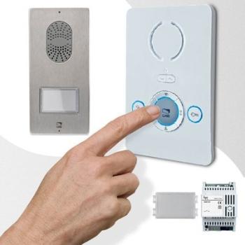 Interphone audio adapté toutes installations BIANC