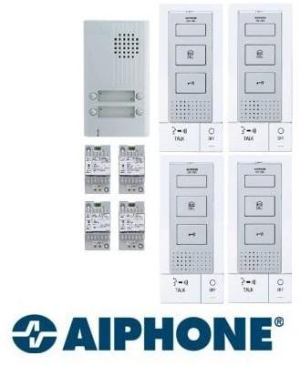 Aiphone KIT DB4 Interphone 4 appartements mains li