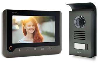 Visiophone couleur 2 fils - Nova - Noir - EXTEL
