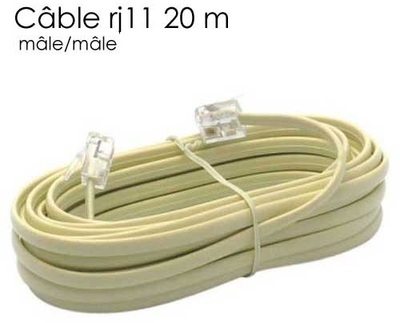 Cable telephone RJ11 10 metres