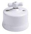 Garby interrupteur rotatif porcelaine blanche en a