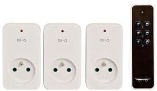 Télécommande 3 canaux + 3 prises 1500W - DiO