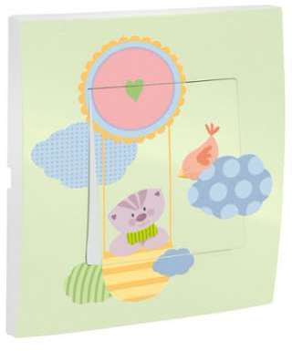 Interrupteur décoré : Doudou ballon
