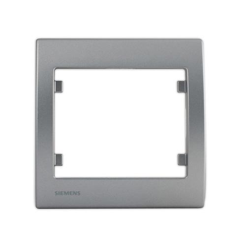 SIEMENS Delta Iris Plaque simple silver - Siemens