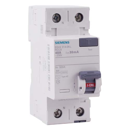 SIEMENS Interrupteur différentiel 40A type AC 30mA