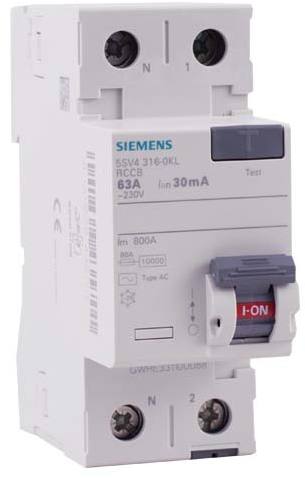 SIEMENS Interrupteur différentiel 63A type AC 30mA