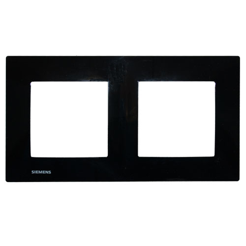 SIEMENS Delta Viva Plaque double - Noir - Siemens