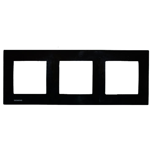 SIEMENS Delta Viva Plaque triple - Noir - Siemens