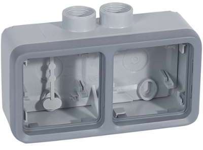 Boîtier presse-étoupe Prog Plexo composable gris -