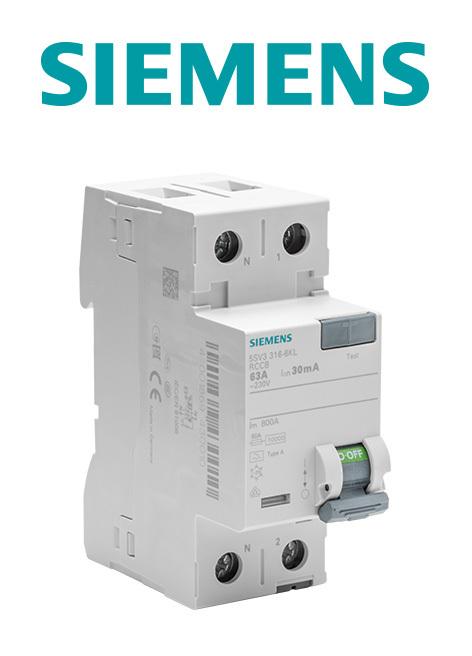 Siemens - Interrupteur différentiel 30 mA 63 A Typ