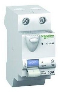 Interrupteur différentiel 2p 30 ma 40a type ac emb