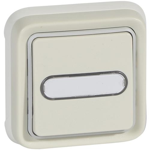 Poussoir NO + NF lumineux Prog Plexo complet encas