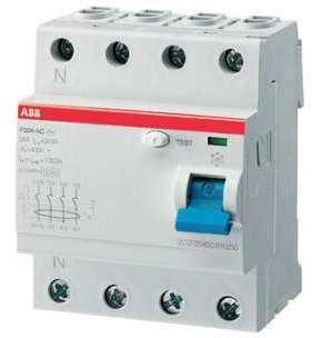 Interrupteur Differentiel ABB F204 4 poles 30mA - 63A-30mA Interrupteur Differentiel