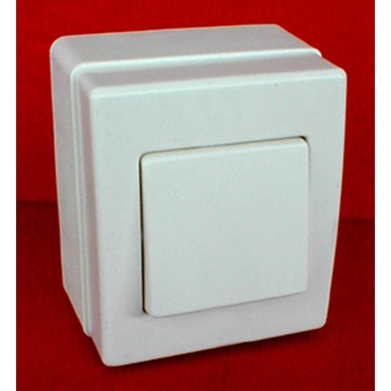 Bouton Poussoir 10A saillie Béjing blanc - BEJING