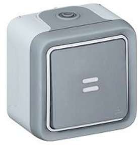 Va et vient a temoin etanche Legrand plexo ip55