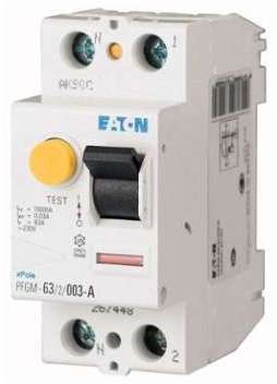 INTER DIFF 2X63A 30mA TYPE AC - EATON MOELLER INTER DIFF 2X63A 30mA TYPE