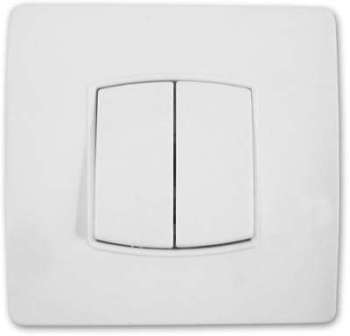 Double va et vient borne-auto vis griffes Diwone Blanc Double va et vient borne-auto
