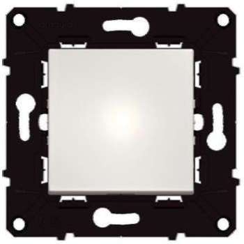 Bouton poussoir Espace Evolution blanc - 64010 - ARNOULD Bouton poussoir Espace Evolution