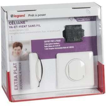 PAP va-et-vient sans fil Céliane Legrand Finition Blanc PAP va-et-vient sans fil Céliane
