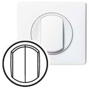 Double poussoir blanc Legrand celiane Double poussoir blanc Legrand