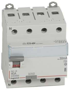 DX3 INTERRUPTEUR DIFFERENTIEL TETRAPOLAIRE 40A A 3