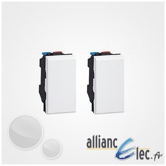 Double Va-et-vient Legrand Mosaic Blanc - 2x1 modu