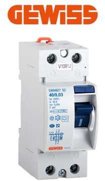 Gewiss - Interrupteur différentiel 30mA 40A Type A