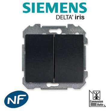 Siemens - Va et Vient + Poussoir Anthracite Delta