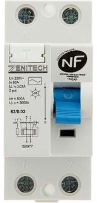 Interrupteur différentiel 63/2 30 mA Type AC - ZEN