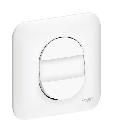 Poussoir Porte-Etiquette Schneider Ovalis 10A + Pl