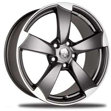 Jantes utilitaire RIVA RTT Gun Metal Bord poli com