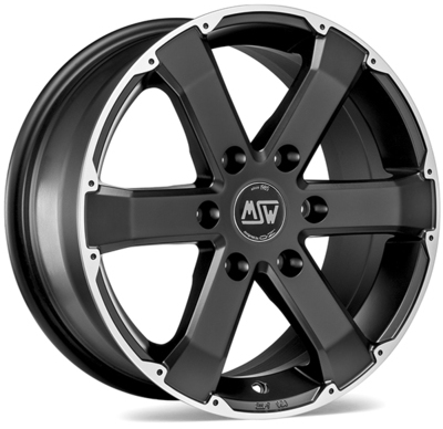 Jantes utilitaire MSW MSW 46 Black poli compatible