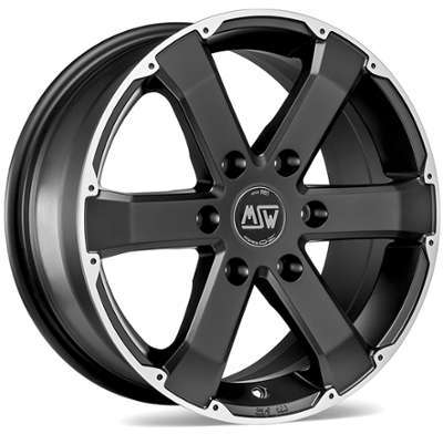 Jantes utilitaire MSW MSW 46 Black poli compatible