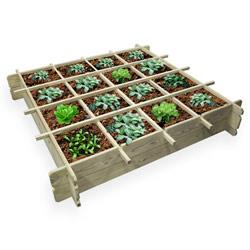 Carré potager 120x120 avec bâche de protection
