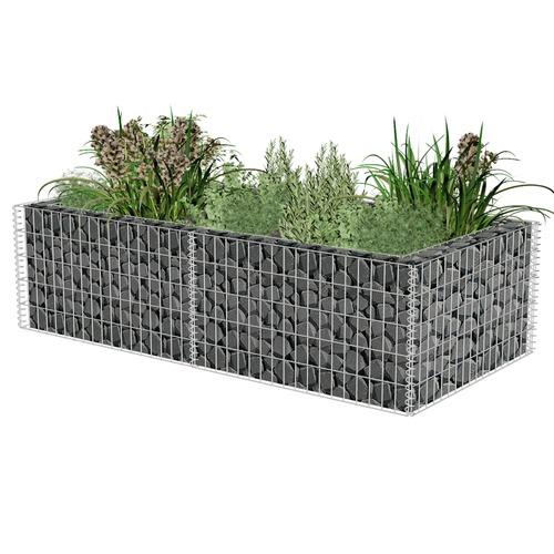VidaXL Jardinière gabion 180 x 90 50 cm