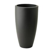Pot de fleur rond haut en polyethylène Pure Anthracite Pot de fleur rond haut en