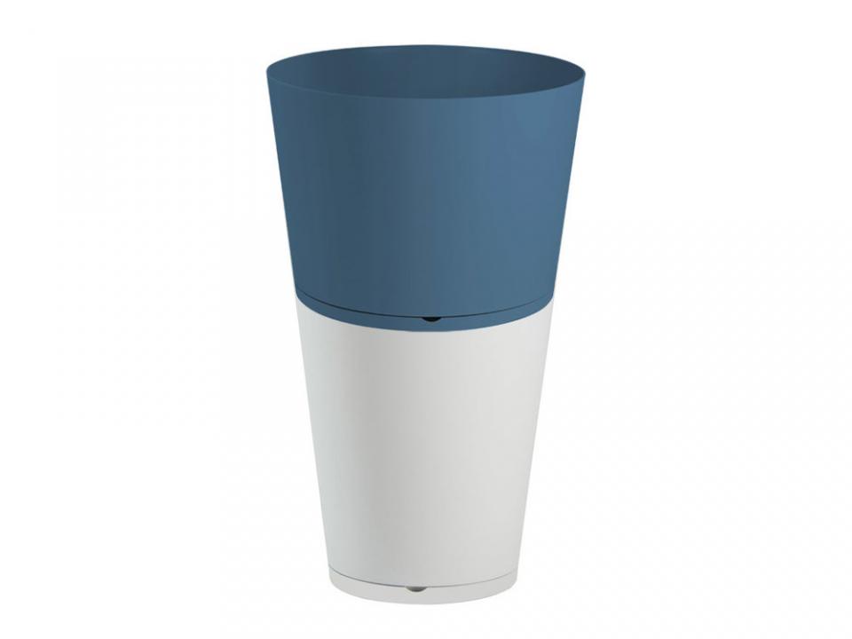 Pot de fleur rond en polypropylène diamètre 36 cm soucoupe Pot de fleur rond en polypropylène