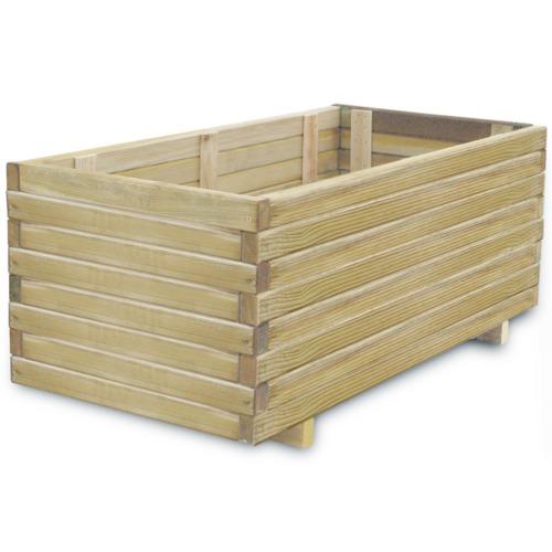 VidaXL Jardinière en bois rectangulaire 100 x 50 4