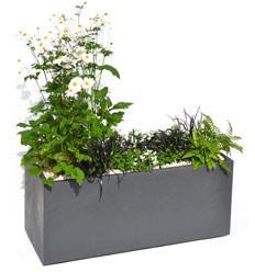 Jardinière rectangulaire VOLCANIA 100 CM gris anth