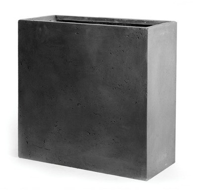 Jardinière haute Genève grise 60x25x72 cm