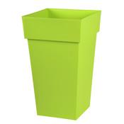 Pot de fleur haut carré 39x39cm en polyéthylène TOSCANE Pot de fleur haut carré 39x39cm