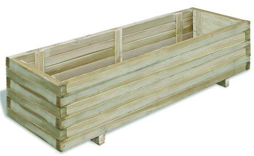 VidaXL Jardinière en bois rectangulaire 120 x 40 3