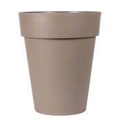 Pot de fleur haut rond en polyéthylène TOSCANE Tau