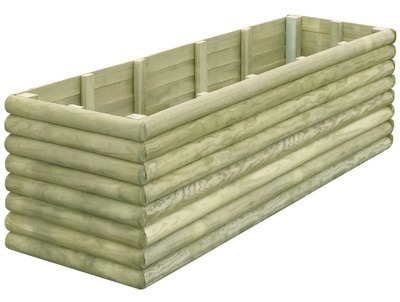 VidaXL Jardinière 206x56x48 cm Bois de pin imprégn